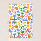 Colorful abstract flower art pattern Stationery Card Gallery Image 2