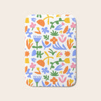 Colorful abstract flower art pattern Bath Mat Gallery Image 1