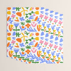 Colorful abstract flower art pattern Wrapping Paper Gallery Image 3