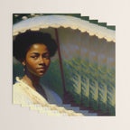 African American Woman with a Parasol still life Impressionism portrait painting Wrapping Paper Gallery Image 3