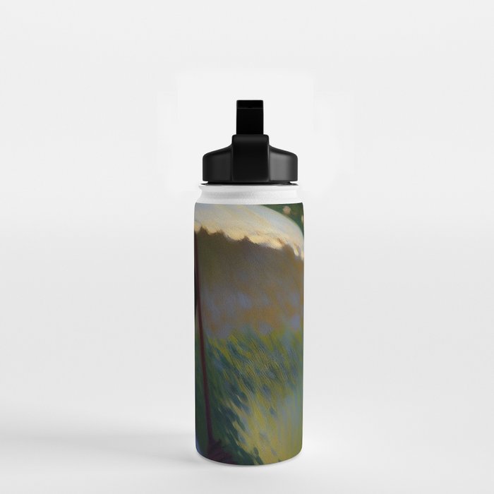 African American Woman with a Parasol still life Impressionism portrait painting Water Bottle Gallery Image 2