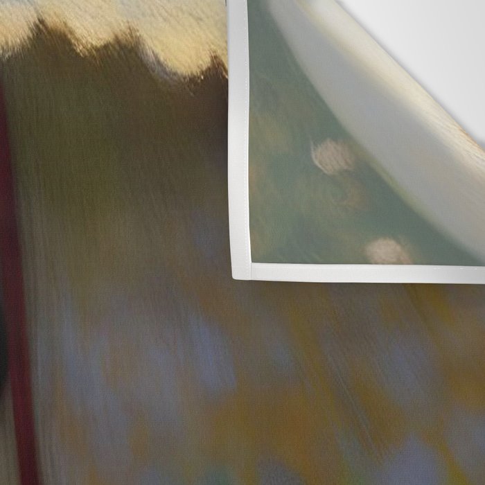 African American Woman with a Parasol still life Impressionism portrait painting Wall Tapestry Gallery Image 3