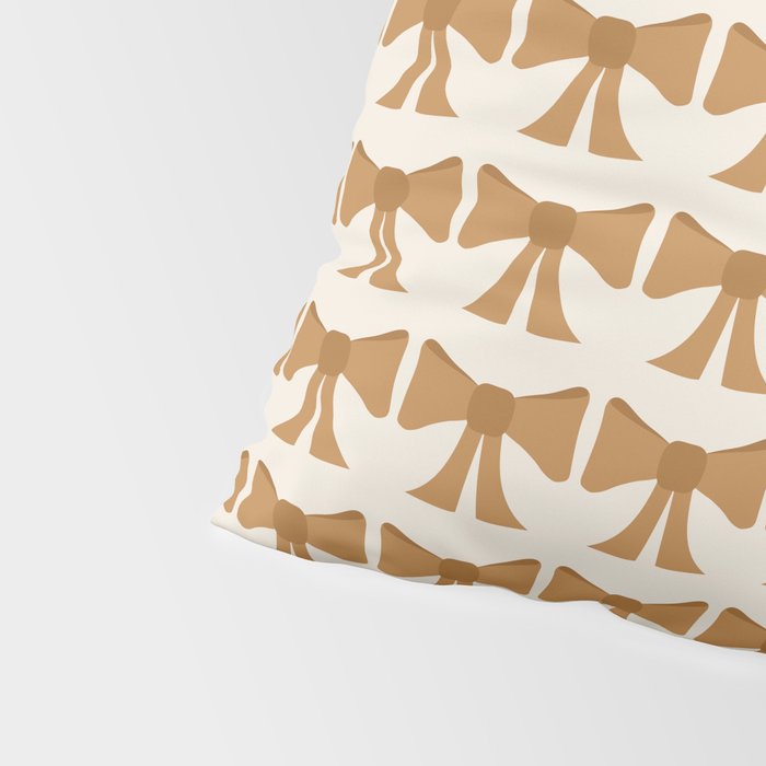 Vintage Bows VI Orange Pillow Sham Gallery Image 4
