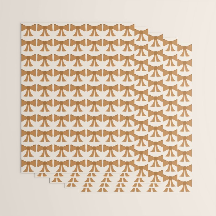 Vintage Bows VI Orange Wrapping Paper Gallery Image 3