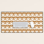 Vintage Bows VI Orange Desk Mat Gallery Image 1