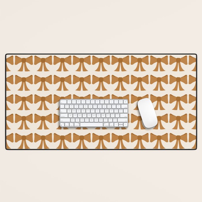 Vintage Bows VI Orange Desk Mat Gallery Image 1