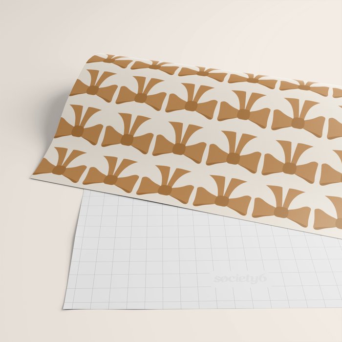 Vintage Bows VI Orange Wrapping Paper Gallery Image 2
