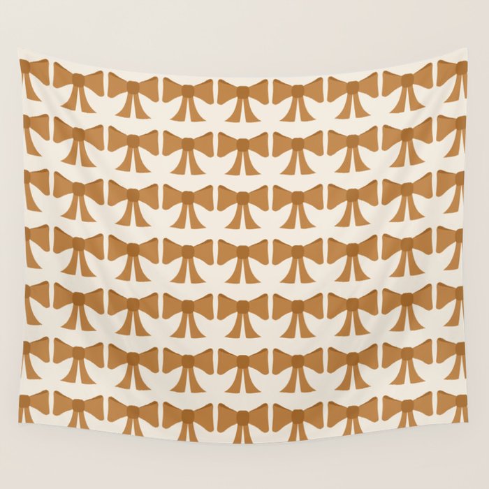 Vintage Bows VI Orange Wall Tapestry Gallery Image 4