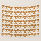 Vintage Bows VI Orange Wall Tapestry Gallery Image 4