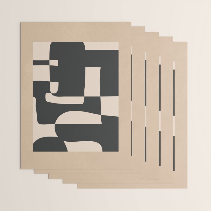 Modern Abstract Minimal Art 3 Wrapping Paper Gallery Image 3