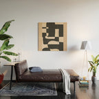 Modern Abstract Minimal Art 3 Wood Wall Art Gallery Image 2