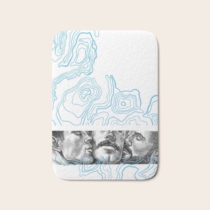 Atlas - NOODDOODs Blue Bath Mat Gallery Image 1