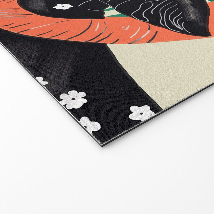 Floral Ram Welcome Mat Gallery Image 2