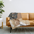 Branches and Leaves Design 02 Throw Blanket Gallery Image 1