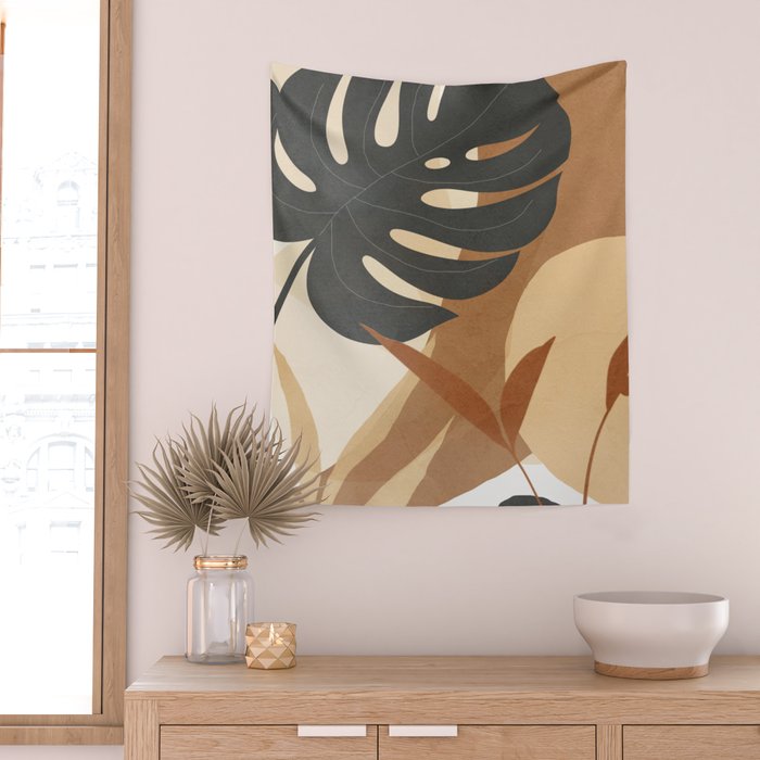 Branches and Leaves Design 02 Wall Tapestry Gallery Image 2