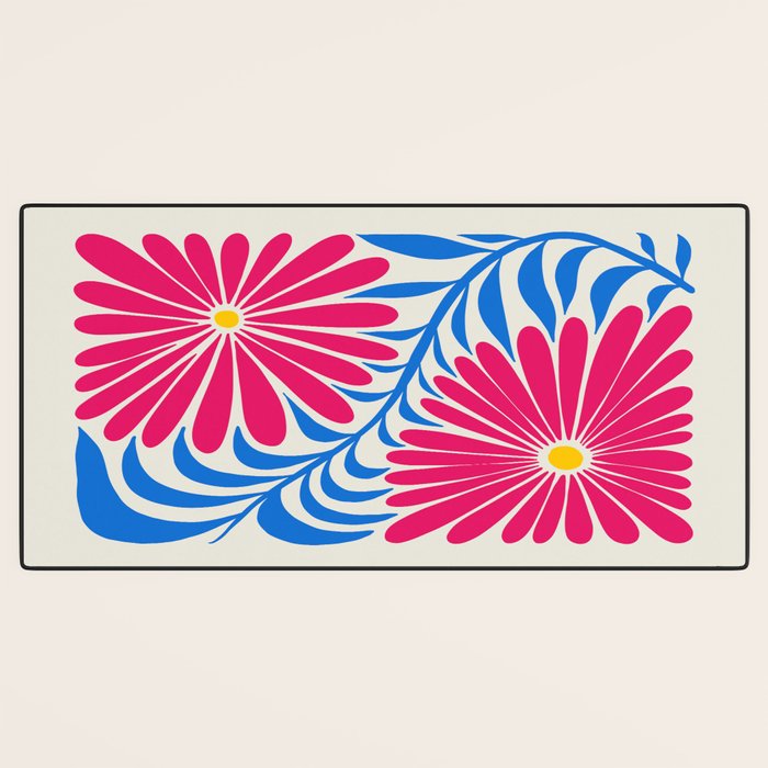 Viva Magenta Daisies Desk Mat Gallery Image 3