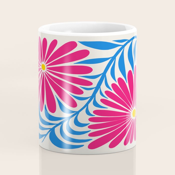 Viva Magenta Daisies Coffee Mug Gallery Image 4