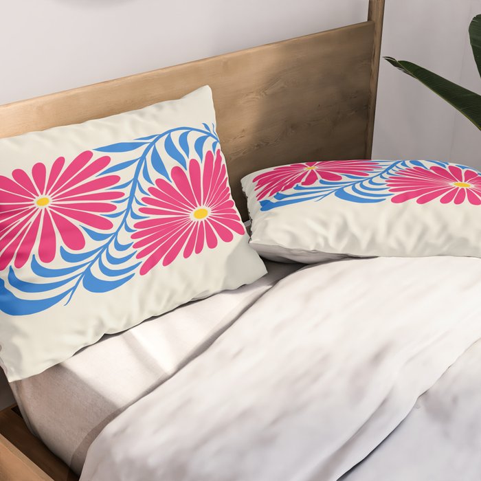 Viva Magenta Daisies Pillow Sham Gallery Image 2