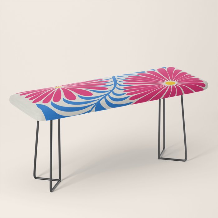 Viva Magenta Daisies Bench Gallery Image 1