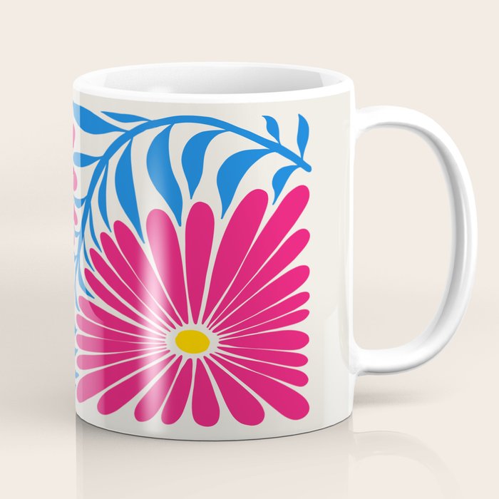Viva Magenta Daisies Coffee Mug Gallery Image 1