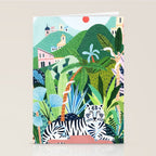 White Bengal Tiger Stationery Card Gallery Image 2