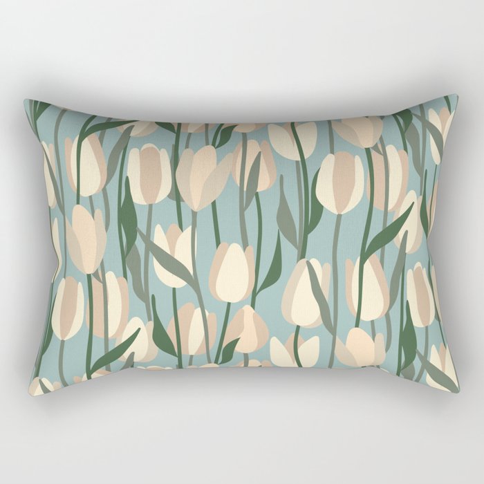 Flower Market Amsterdam - Matisse Inspired Rectangular Pillow Gallery Image 1