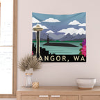 Bangor, WA - Submarine Homeport Wall Tapestry Gallery Image 2
