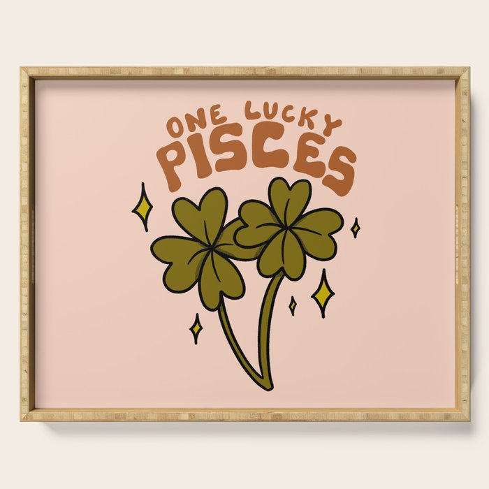One Lucky Pisces Serving Tray Gallery Image 1