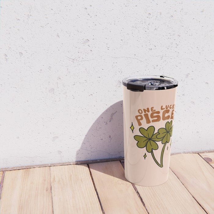 One Lucky Pisces Travel Mug Gallery Image 4