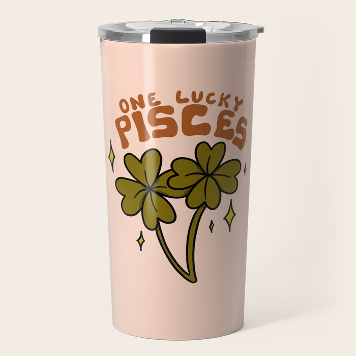One Lucky Pisces Travel Mug Gallery Image 1