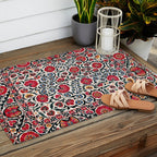 Shakhrisyabz Suzani Southwest Uzbekistan Rug Print Outdoor Rug Gallery Image 2