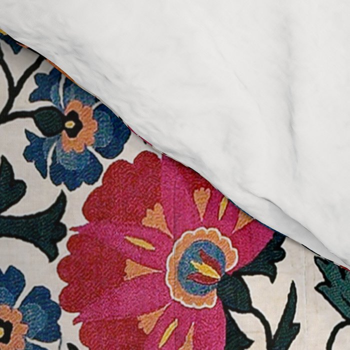 Shakhrisyabz Suzani Southwest Uzbekistan Rug Print Comforter Gallery Image 4
