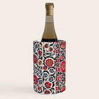 Shakhrisyabz Suzani Southwest Uzbekistan Rug Print Wine Chiller Gallery Image 3