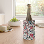 Shakhrisyabz Suzani Southwest Uzbekistan Rug Print Wine Chiller Gallery Image 4