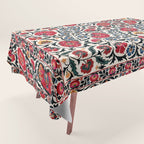 Shakhrisyabz Suzani Southwest Uzbekistan Rug Print Tablecloth Gallery Image 1