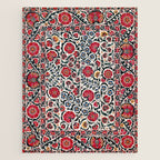 Shakhrisyabz Suzani Southwest Uzbekistan Rug Print Jigsaw Puzzle Gallery Image 1