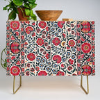 Shakhrisyabz Suzani Southwest Uzbekistan Rug Print Credenza Gallery Image 1