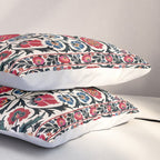 Shakhrisyabz Suzani Southwest Uzbekistan Rug Print Pillow Sham Gallery Image 3