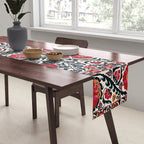 Shakhrisyabz Suzani Southwest Uzbekistan Rug Print Table Runner Gallery Image 2