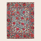 Shakhrisyabz Suzani Southwest Uzbekistan Rug Print Poster Gallery Image 4