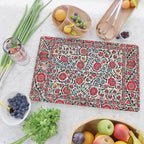 Shakhrisyabz Suzani Southwest Uzbekistan Rug Print Cutting Board Gallery Image 2