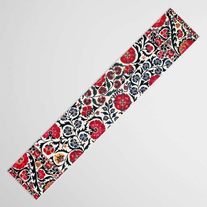 Shakhrisyabz Suzani Southwest Uzbekistan Rug Print Table Runner Gallery Image 3