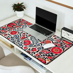Shakhrisyabz Suzani Southwest Uzbekistan Rug Print Desk Mat Gallery Image 2