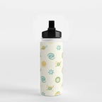 Pastel space pattern Water Bottle Gallery Image 2