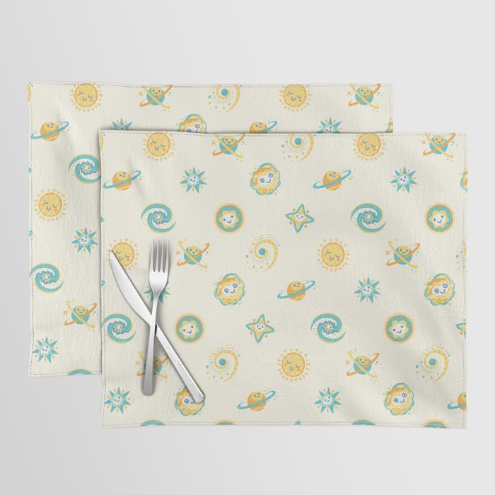 Pastel space pattern Placemat Gallery Image 1