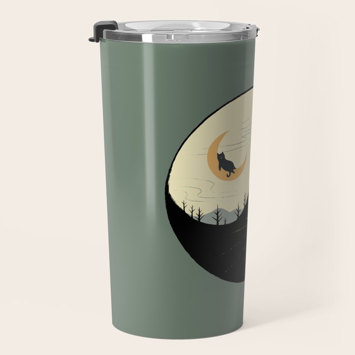 Hidden cat 36 yin yang balance Travel Mug Gallery Image 3