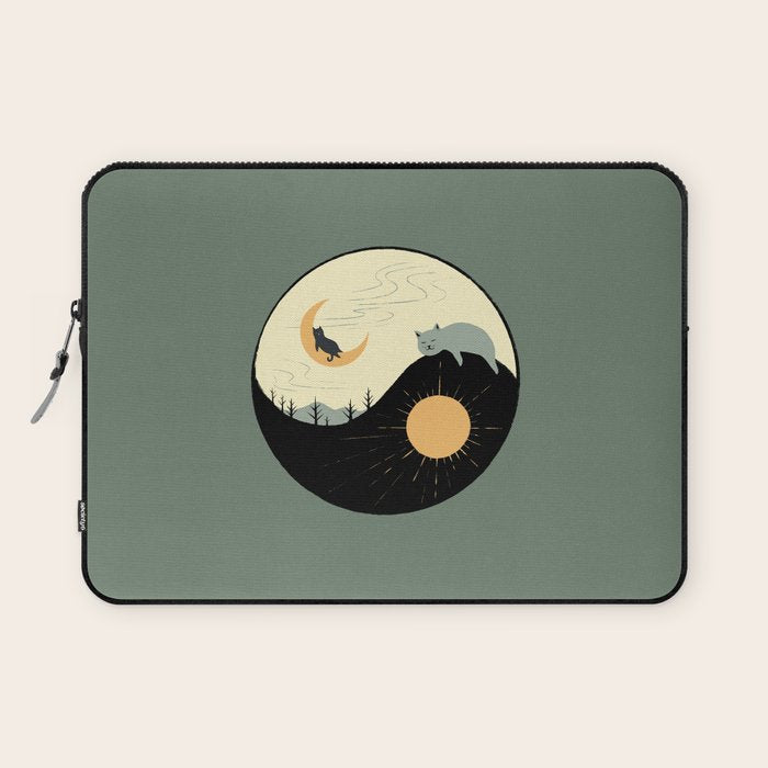 Hidden cat 36 yin yang balance Laptop Sleeve Gallery Image 1