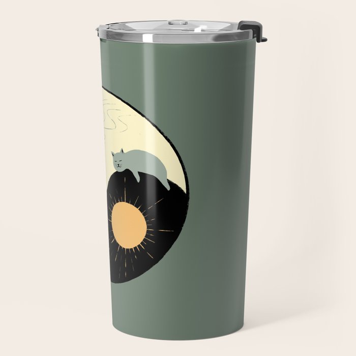 Hidden cat 36 yin yang balance Travel Mug Gallery Image 2