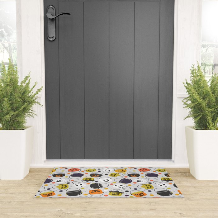 Halloween Candy Buckets Welcome Mat Gallery Image 3