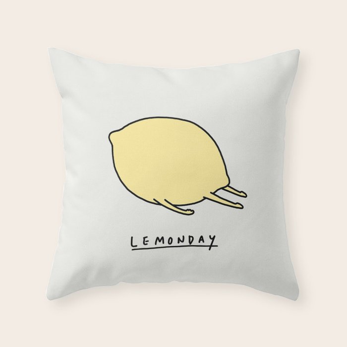 Lemonday Throw Pillow Gallery Image 6